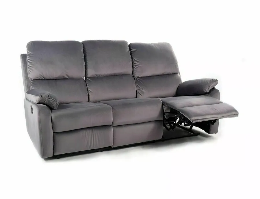 Sofa z funkcją relaks SPENCER 3 Velvet - szary bluvel 14