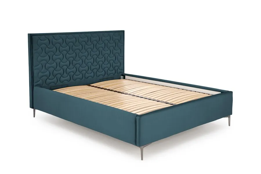 Zagłówek do łóżka MODULO W2 160 - ciemny zielony