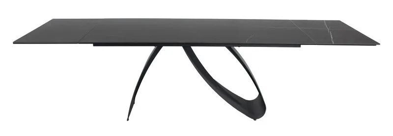 Stół rozkładany DIUNA CERAMIC 160-240x90 - czarny