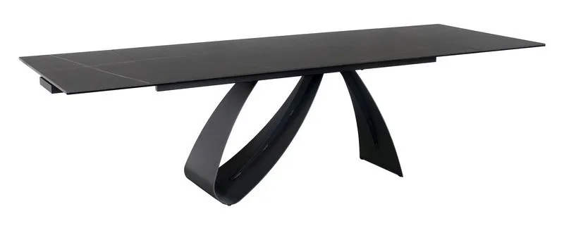 Stół rozkładany DIUNA CERAMIC 160-240x90 - czarny