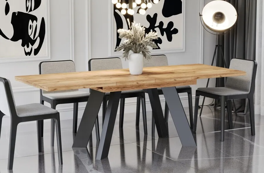 Stół rozkładany COMO 130/210x80 - dąb craft