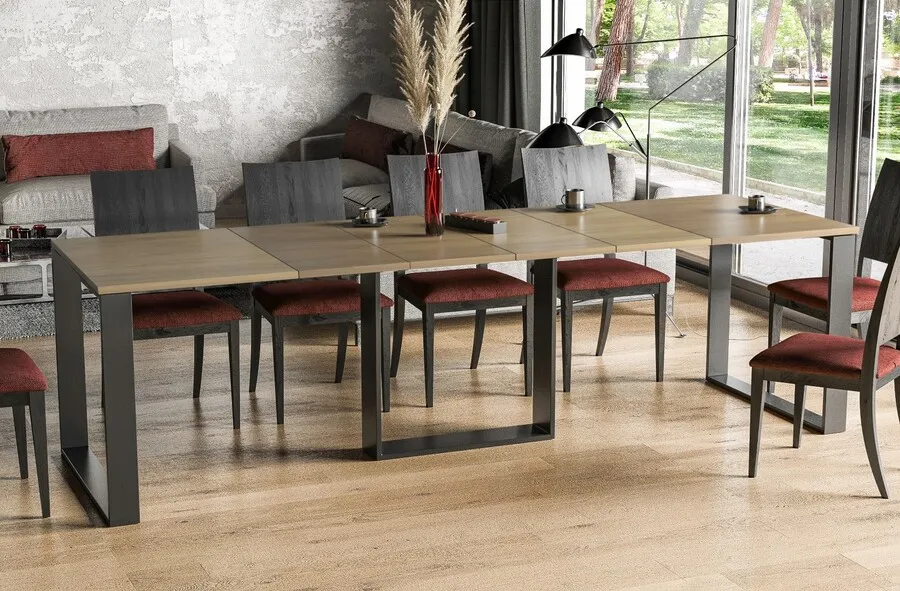 Stół rozkładany BORYS - dąb natura
