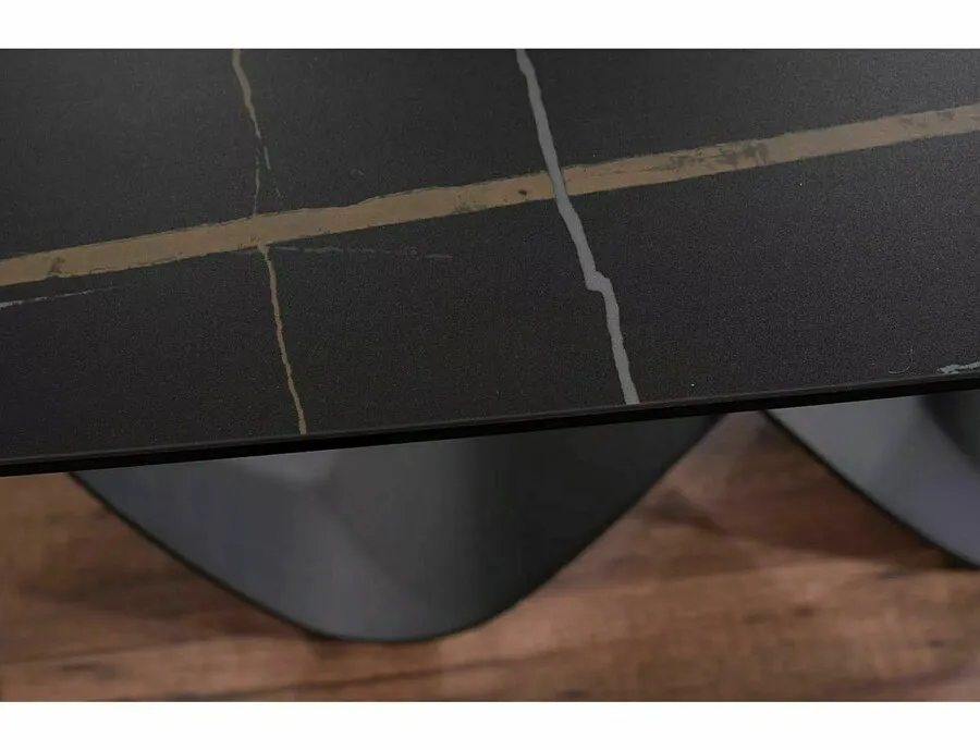 Stół rozkładany INFINITY Ceramic 160/240x95 - czarny