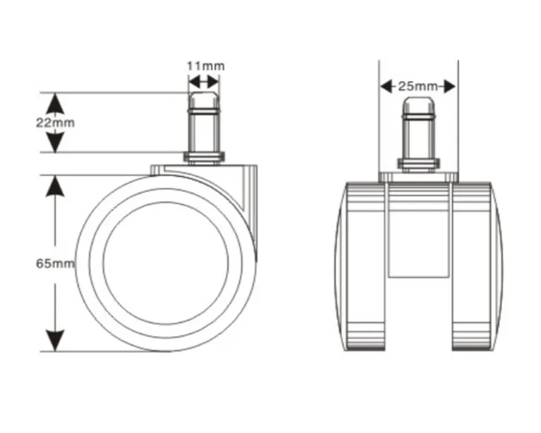 Kółka nylonowe CT65-691PA