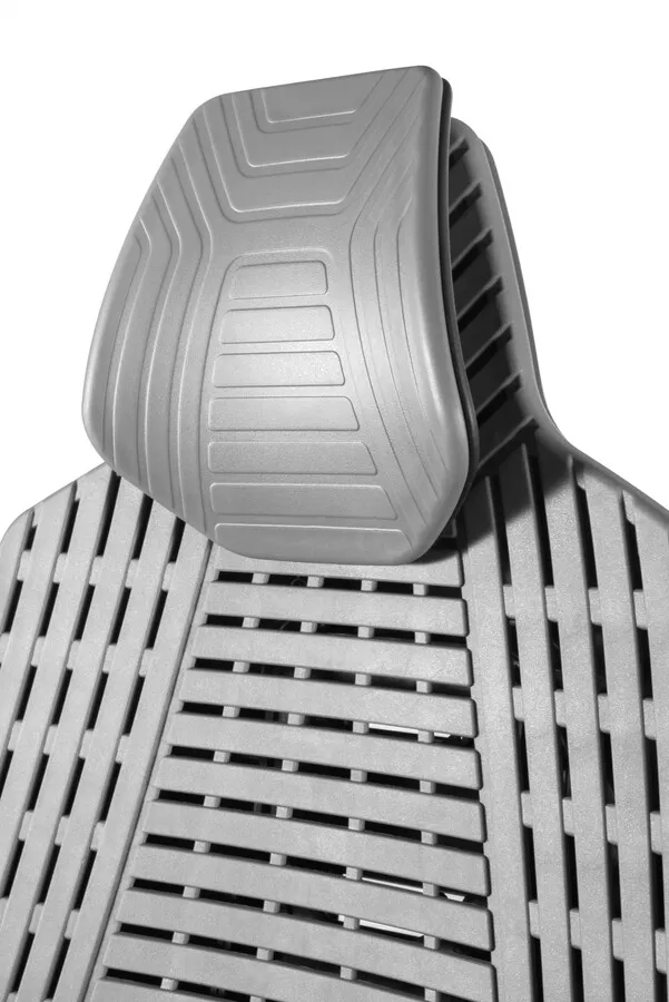 Fotel biurowy RONIN elastomer/siatka - czarny/szary