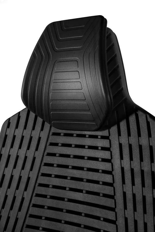 Fotel biurowy RONIN elastomer/siatka - biały/czarny