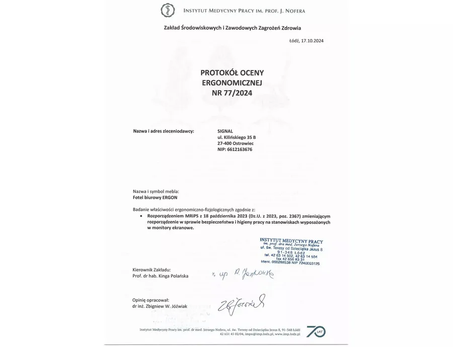 Fotel ergonomiczny ERGON - czarny