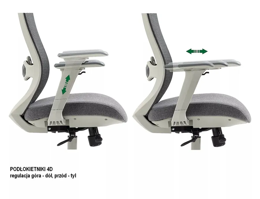 Fotel ergonomiczny ERGON - szary