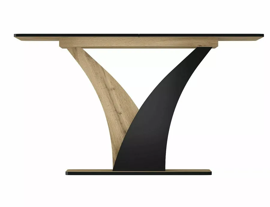 Stół rozkładany VENTO 120/160x68 - dąb artisan/czarny