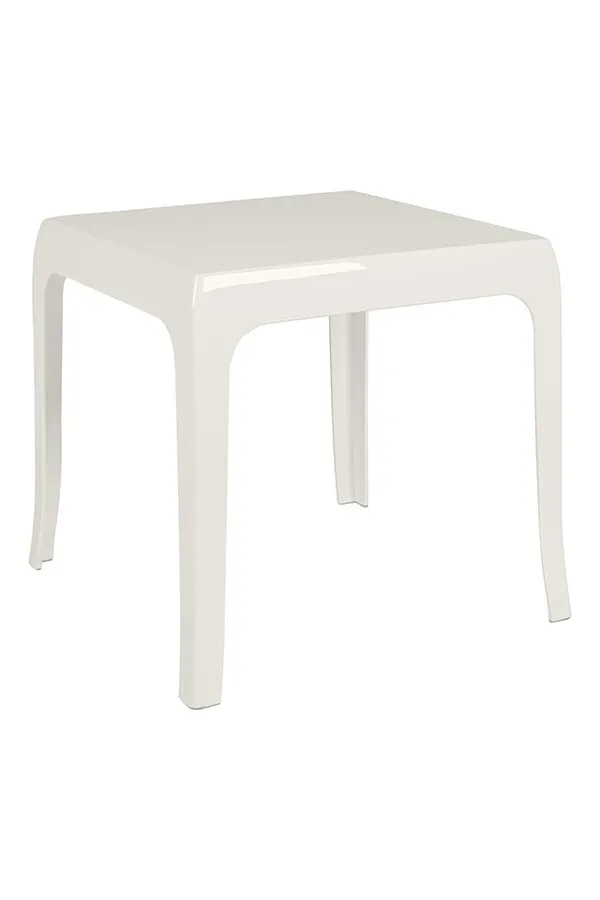 Stolik z tworzywa GHOST 42x42 - biały