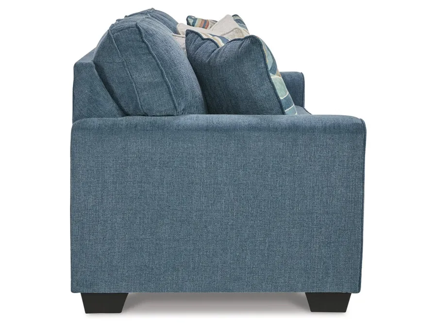 Sofa 3-osobowa rozkładana CASHTON 4060539 - niebieski