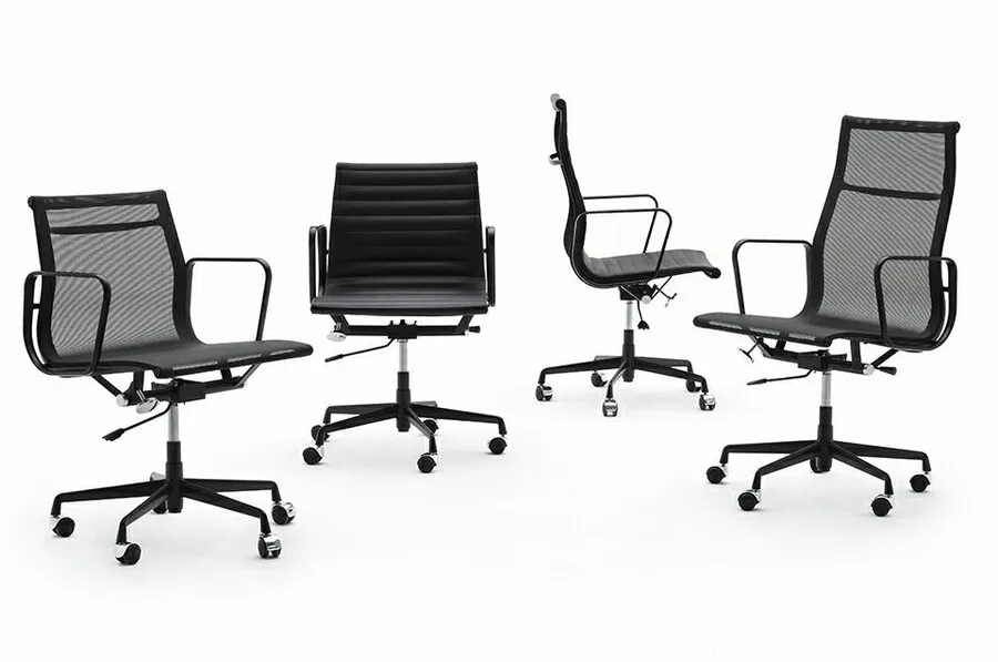Fotel biurowy AERON PRESTIGE PLUS skóra naturalna - czarny