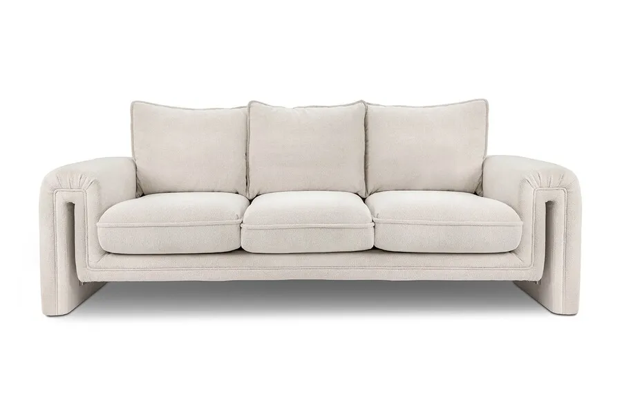Sofa 3-osobowa KELLY szenilowa - beżowy