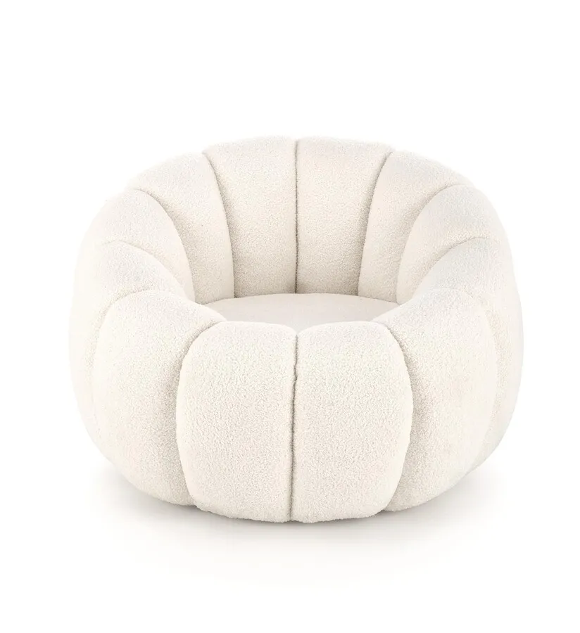 Fotel GASPAR - boucle kremowy