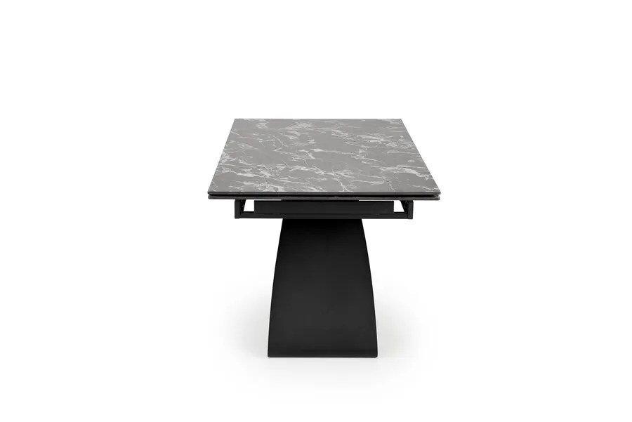 Stół rozkładany HILARIO 180-260x90 - czarny marmur/czarny