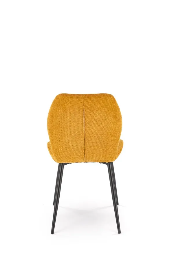 Krzesło pikowane K548 - musztardowy