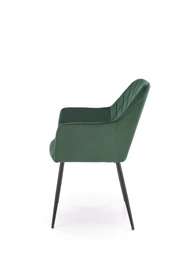 Krzesło z podłokietnikami K558 - ciemny zielony