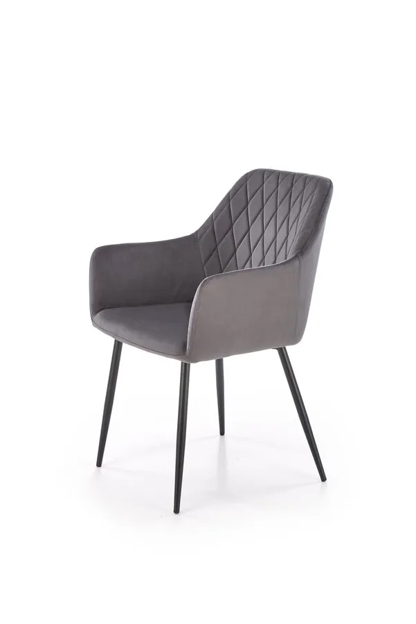 Krzesło z podłokietnikami K558 - popielaty