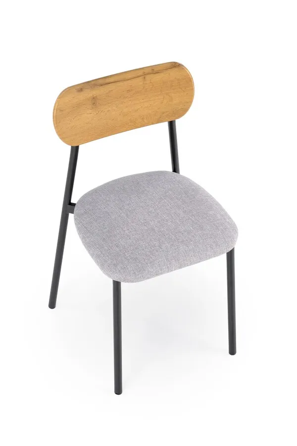 Zestaw stół + 2 krzesła NANDO - naturalny/czarny