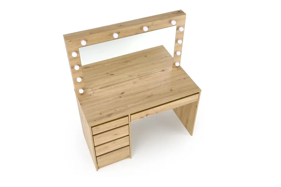 Toaletka z oświetleniem HOLLYWOOD XL - dąb artisan