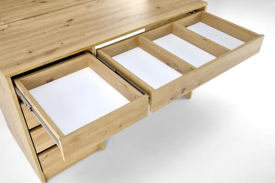 Toaletka z oświetleniem HOLLYWOOD XL - dąb artisan