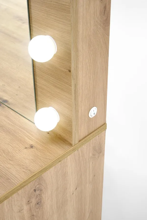 Toaletka z oświetleniem HOLLYWOOD XL - dąb artisan