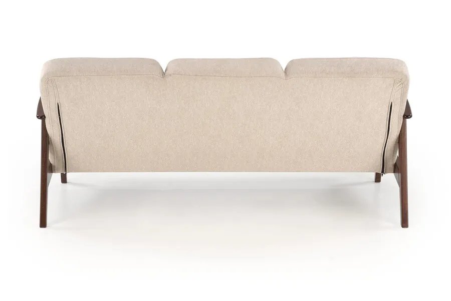 Sofa 3-osobowa MILANO 3S - beżowy/ciemny orzech