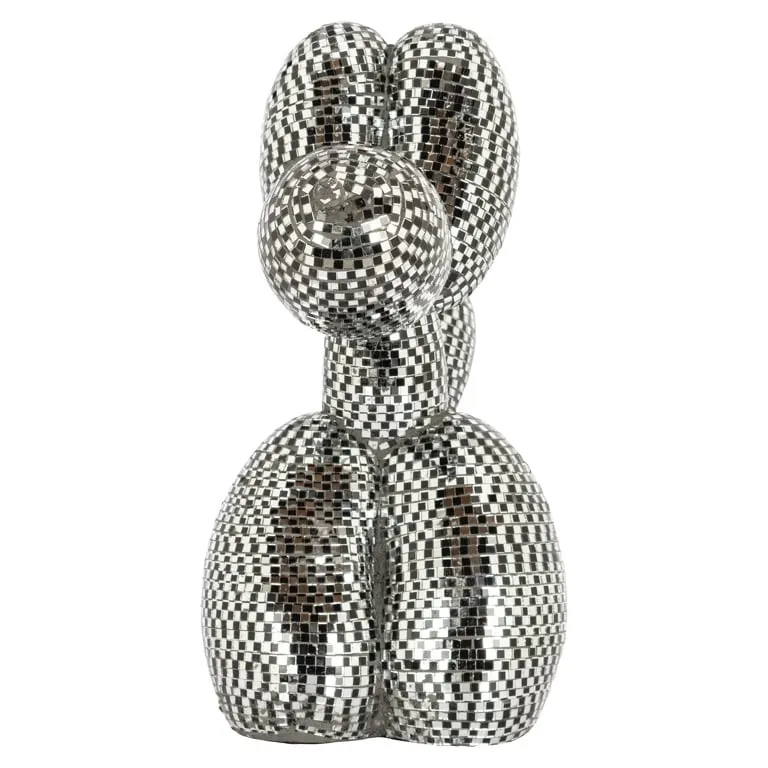 Dekoracja DOG MIRROR S - srebrny