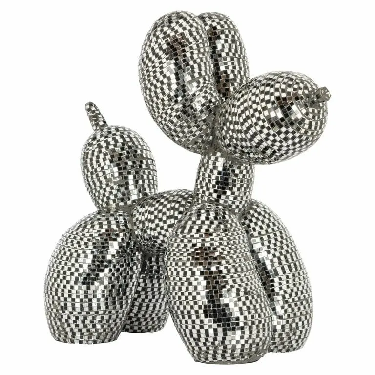 Dekoracja DOG MIRROR S - srebrny