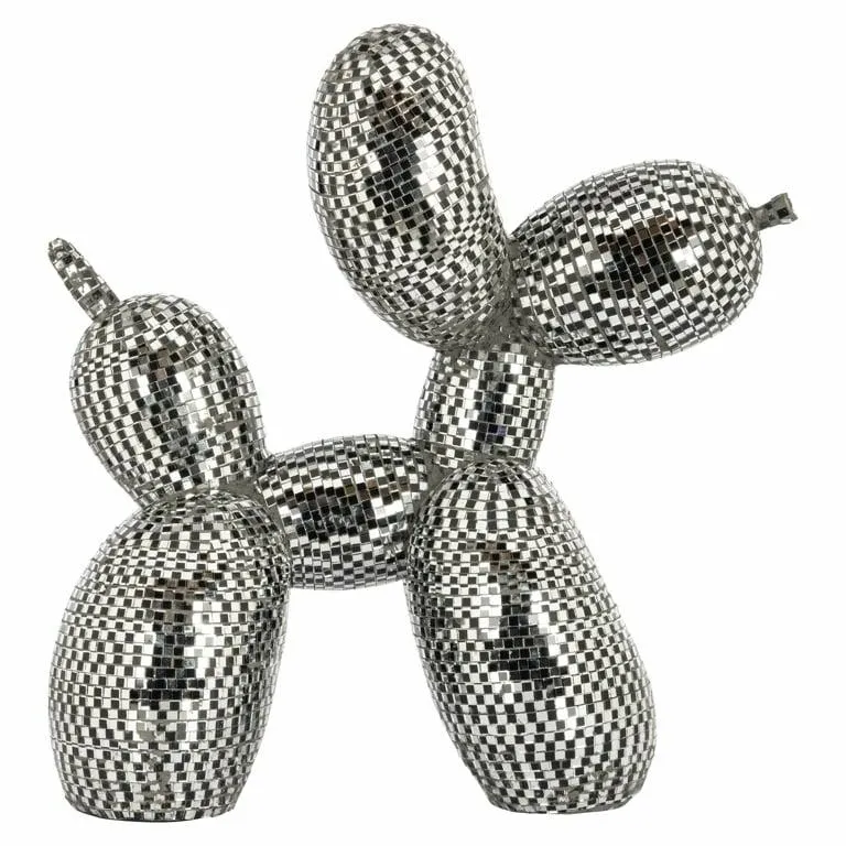 Dekoracja DOG MIRROR S - srebrny