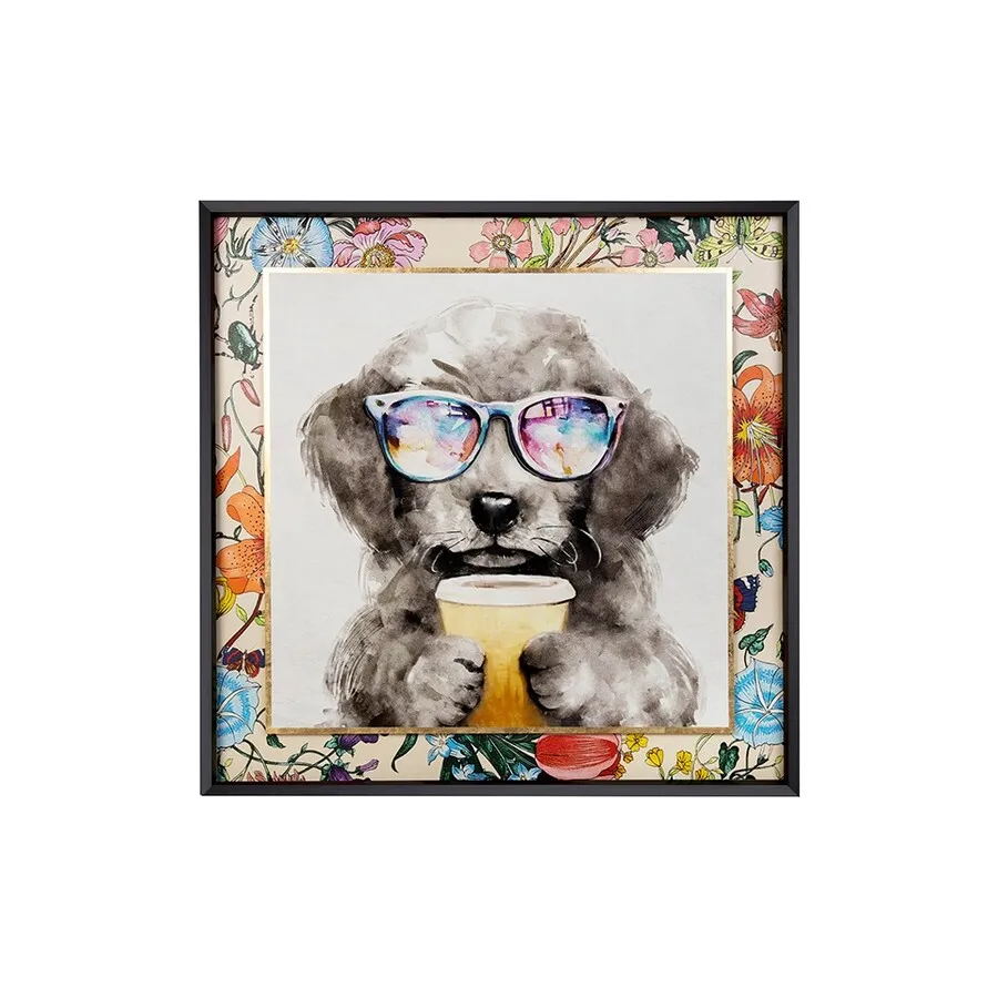 Obraz COFFEE DOG 100x100