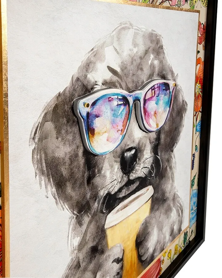 Obraz COFFEE DOG 100x100