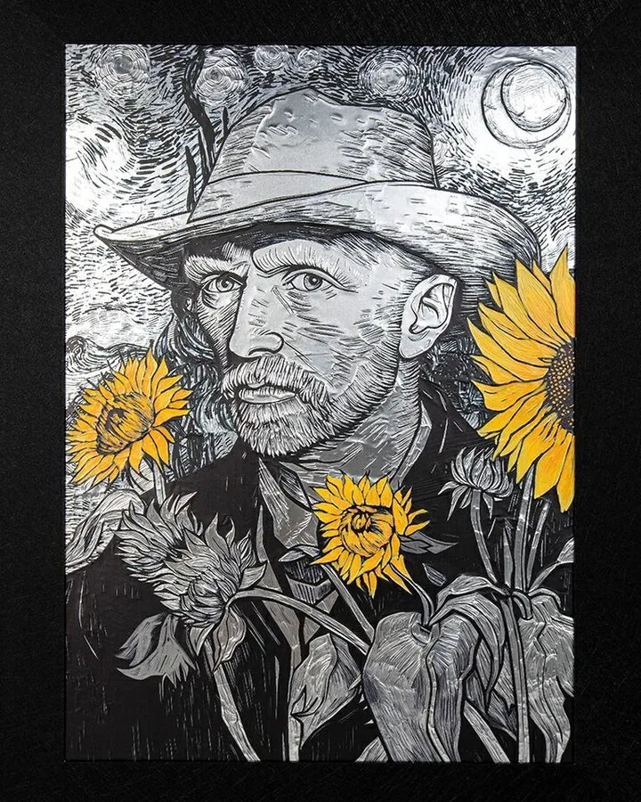 Obraz VAN SUNFLOWER 96x121