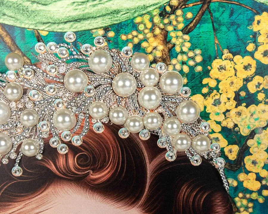 Obraz PEARLS LEOPARD 150x120