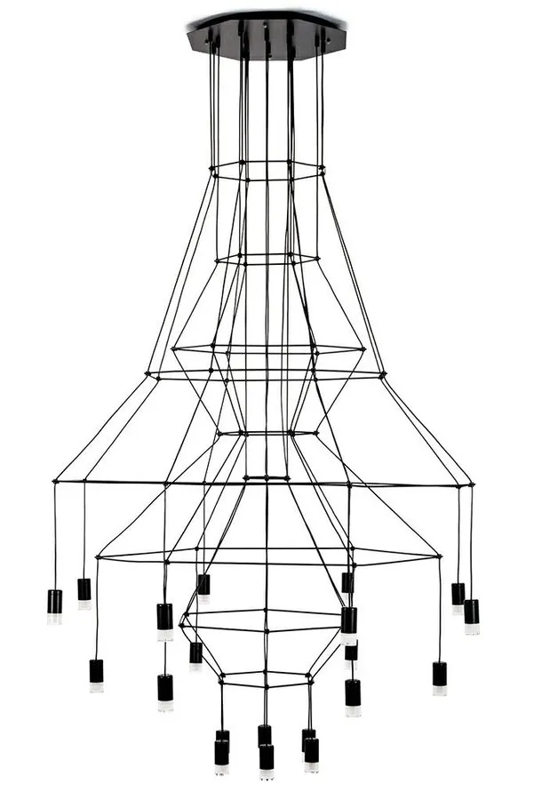 Lampa wisząca FLUSSO 20 - czarny