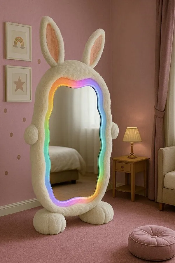 Lustro stojące BUNNY z oświetleniem LED