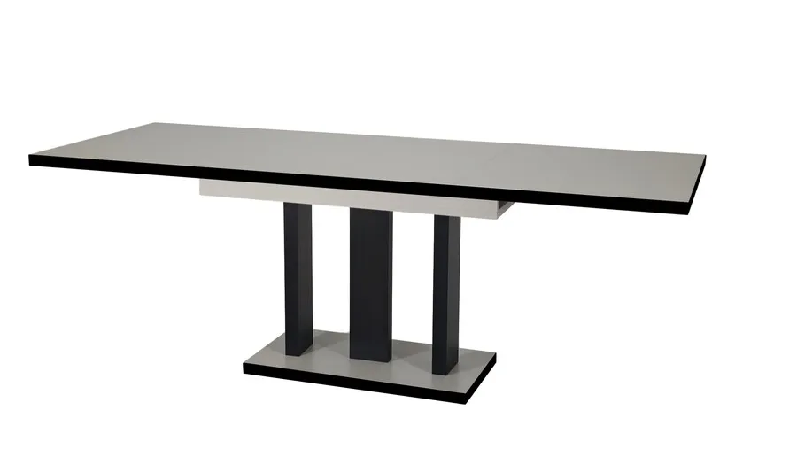Stół rozkładany APPIA BLACK 130/210x80 - kaszmir
