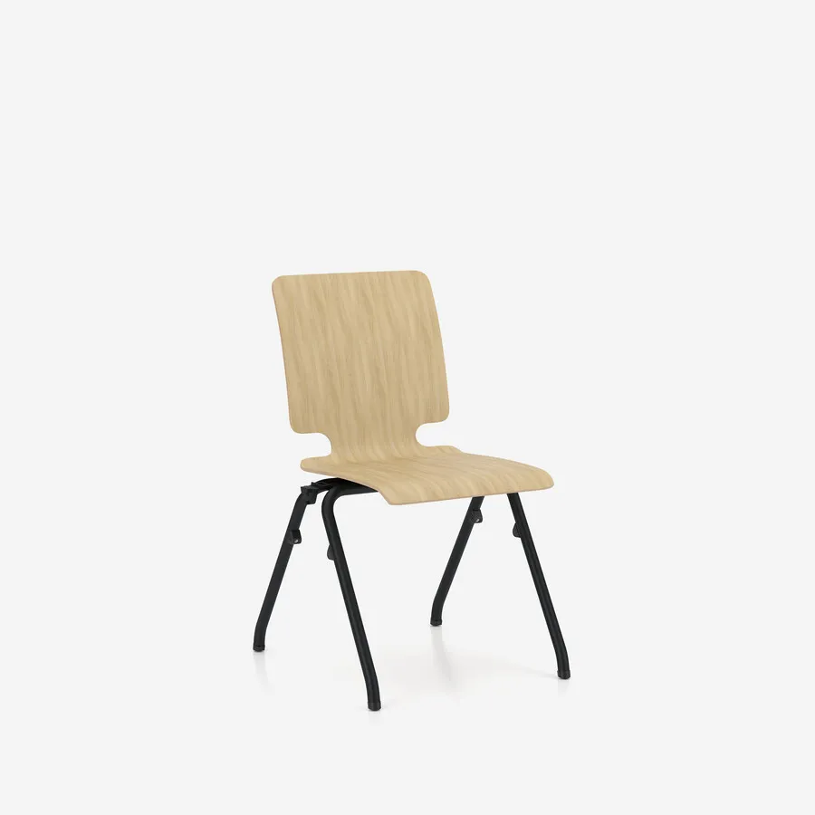 RAL 9005 / 2.D07 Oak Krzesło AXO 10