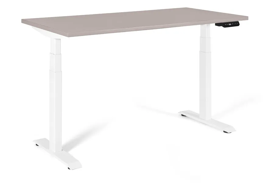 Biurko regulowane ACTIVE I 140x70 - beżowy/biały