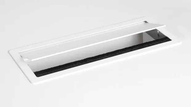Aluminiowa maskownica kabli - biały