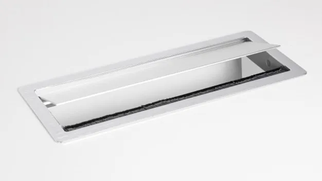 Aluminiowa maskownica kabli - srebrny