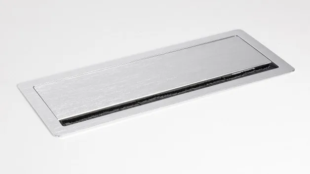 Aluminiowa maskownica kabli - srebrny