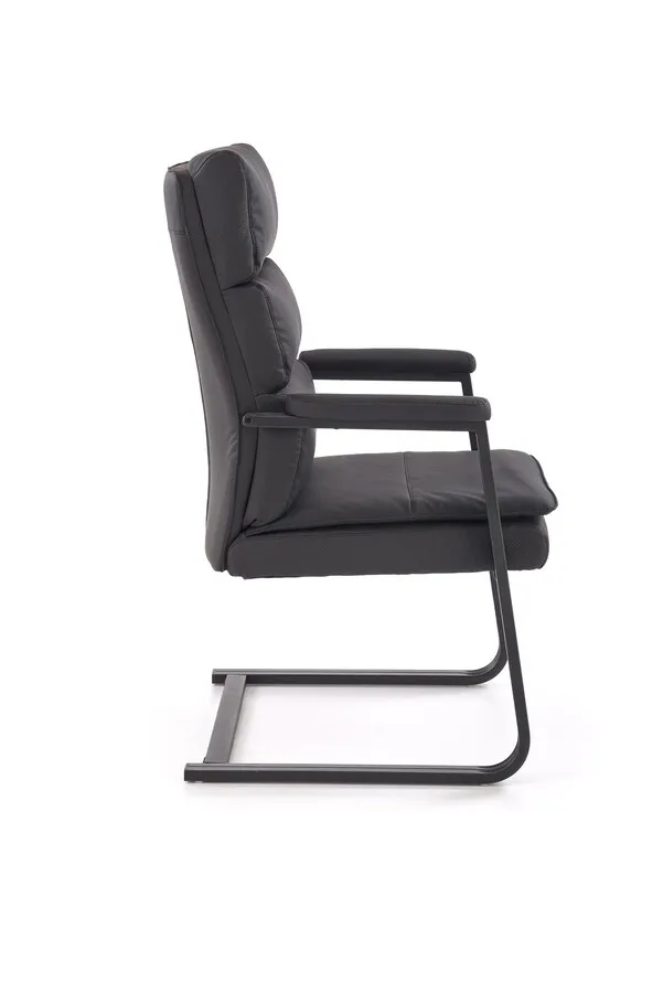Fotel pracowniczy ADRIANO SKID - czarny