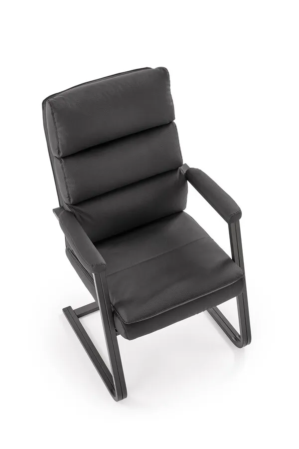 Fotel pracowniczy ADRIANO SKID - czarny