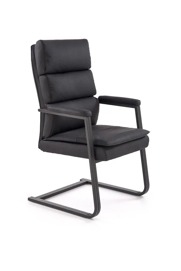 Fotel pracowniczy ADRIANO SKID - czarny