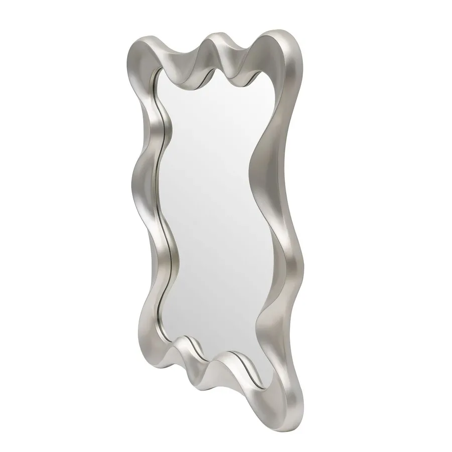 Lustro ścienne DECO - srebrny antyczny