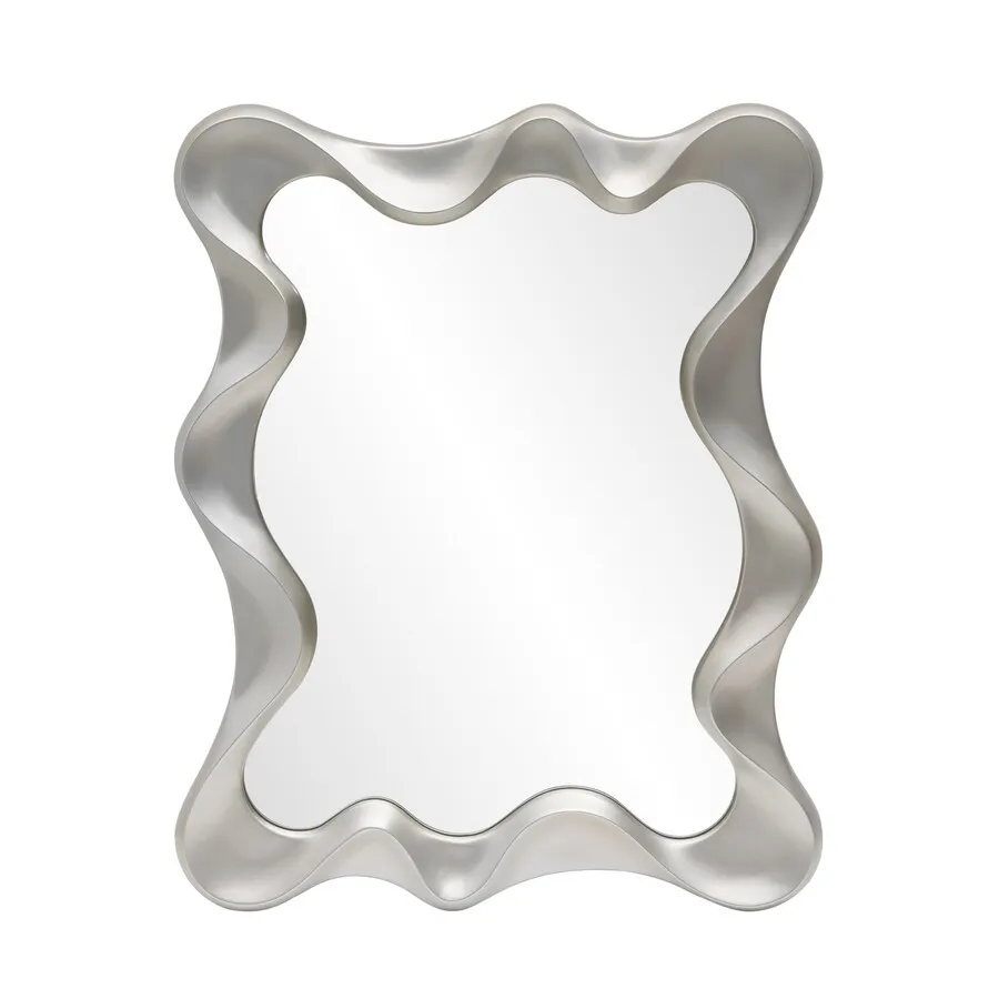 Lustro ścienne DECO - srebrny antyczny