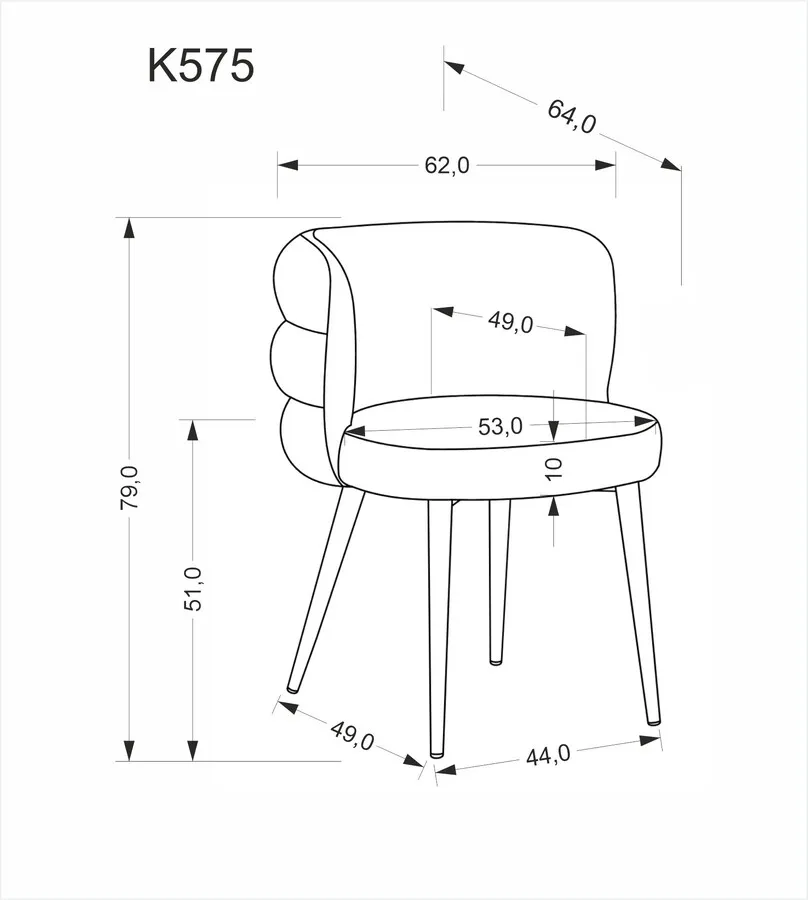 Krzesło K575 - oliwkowy