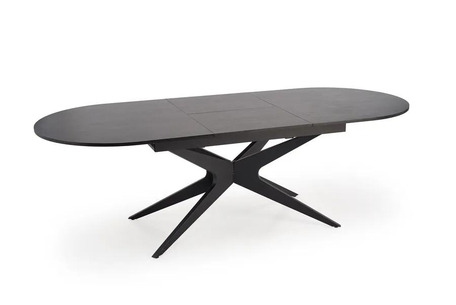 Sół owalny rozkładany SANDRO 180/240x100 - czarny