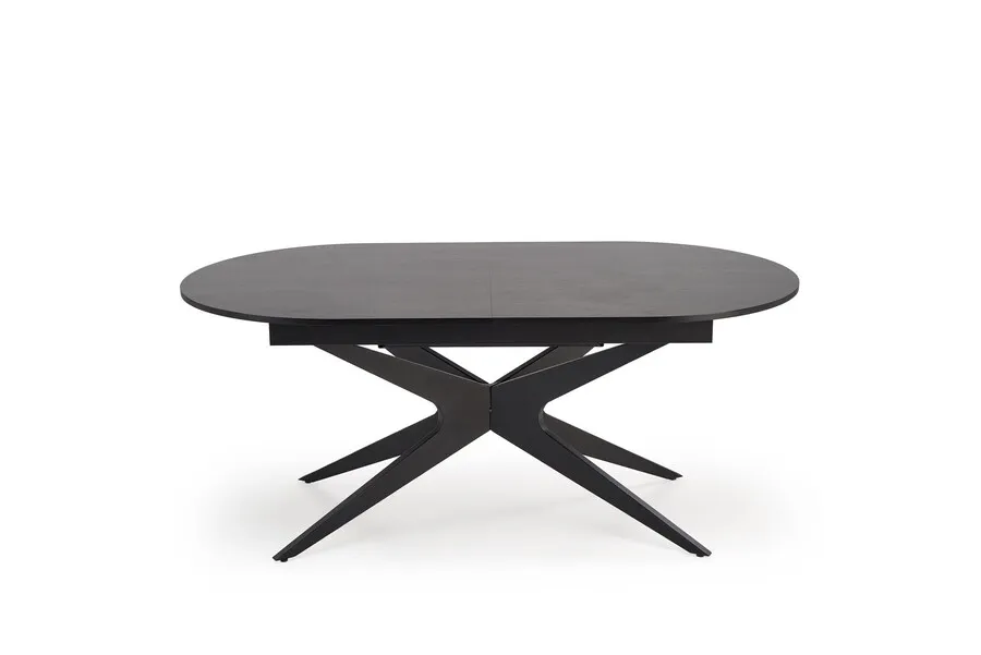 Sół owalny rozkładany SANDRO 180/240x100 - czarny